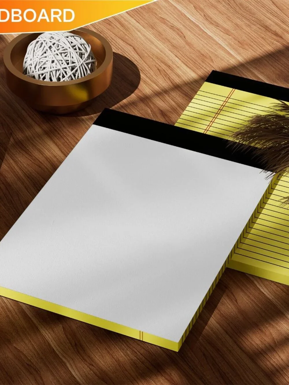 Yellow Legal Pads 8.5 x 11 Note Pads Wide Ruled 2 Pack, Notepad 8.5 x 11 Inch Ca